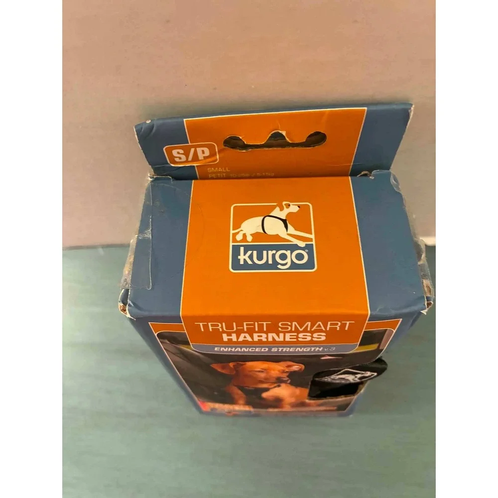 Kurgo Tru-Fit Smart Dog Harness Small Black Crash‎ Tested Enhanced Strength